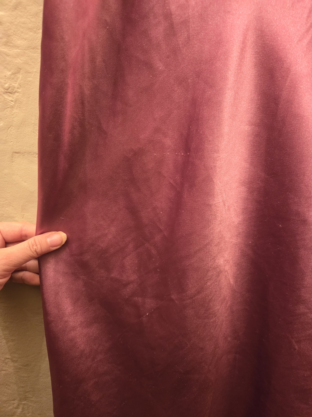 Vintage Satin Slip Dress Purple Mauve Bias Cut Nightgown Y2K - Picture 8 of 8